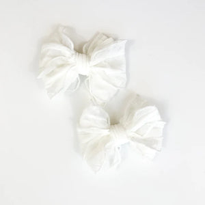 Ruffle Hair Clip Set