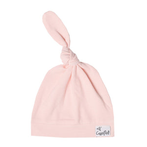 Copper Pearl Top Knot Hat / Blush