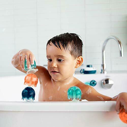 Boon Jellies Suction Cup Bath Toys / Navy + Coral