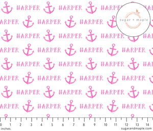 Plush Minky Fleece Personalized Blanket | Anchor