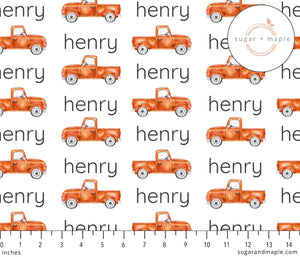 Plush Minky Fleece Personalized Blanket | Trucks