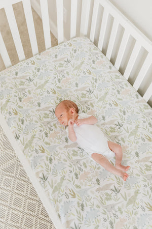 Copper Pearl Premium Knit Fitted Crib Sheet / Rex