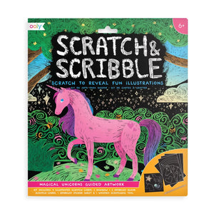 Ooly Scratch & Scribble Art Kit / Magical Unicorns