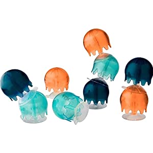 Boon Jellies Suction Cup Bath Toys / Navy + Coral
