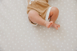 Copper Pearl Premium Knit Fitted Crib Sheet / Twinkle