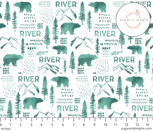 Plush Minky Fleece Personalized Blanket | Woodland