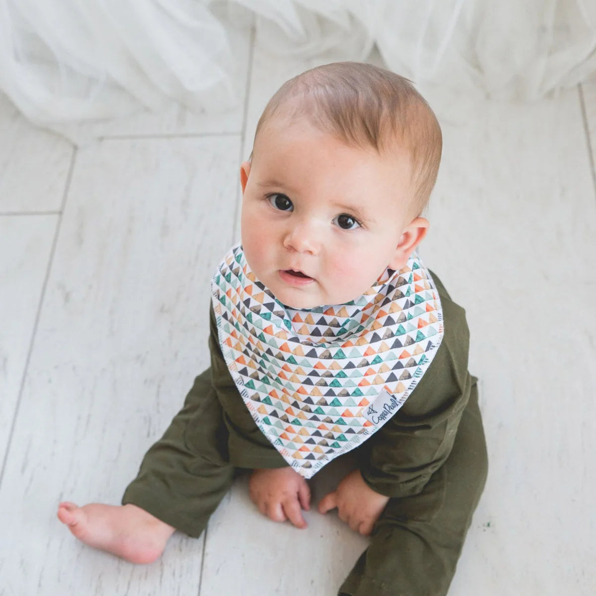 Copper Pearl Bandana Bibs / Bison