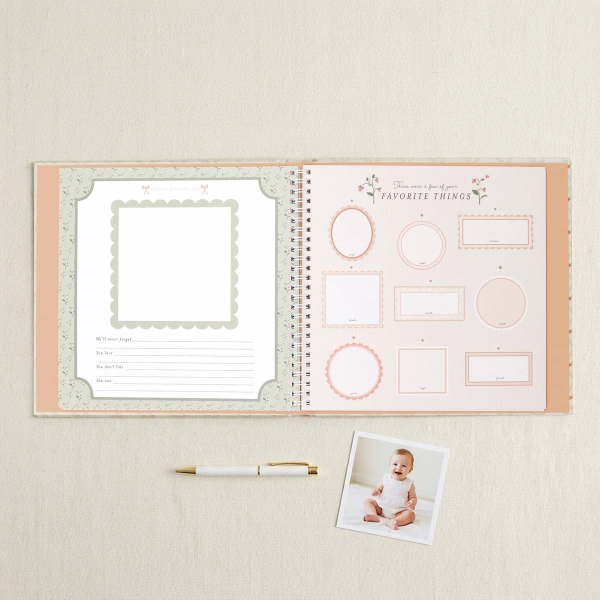 Lucy Darling Baby Memory Book / Cottage Garden