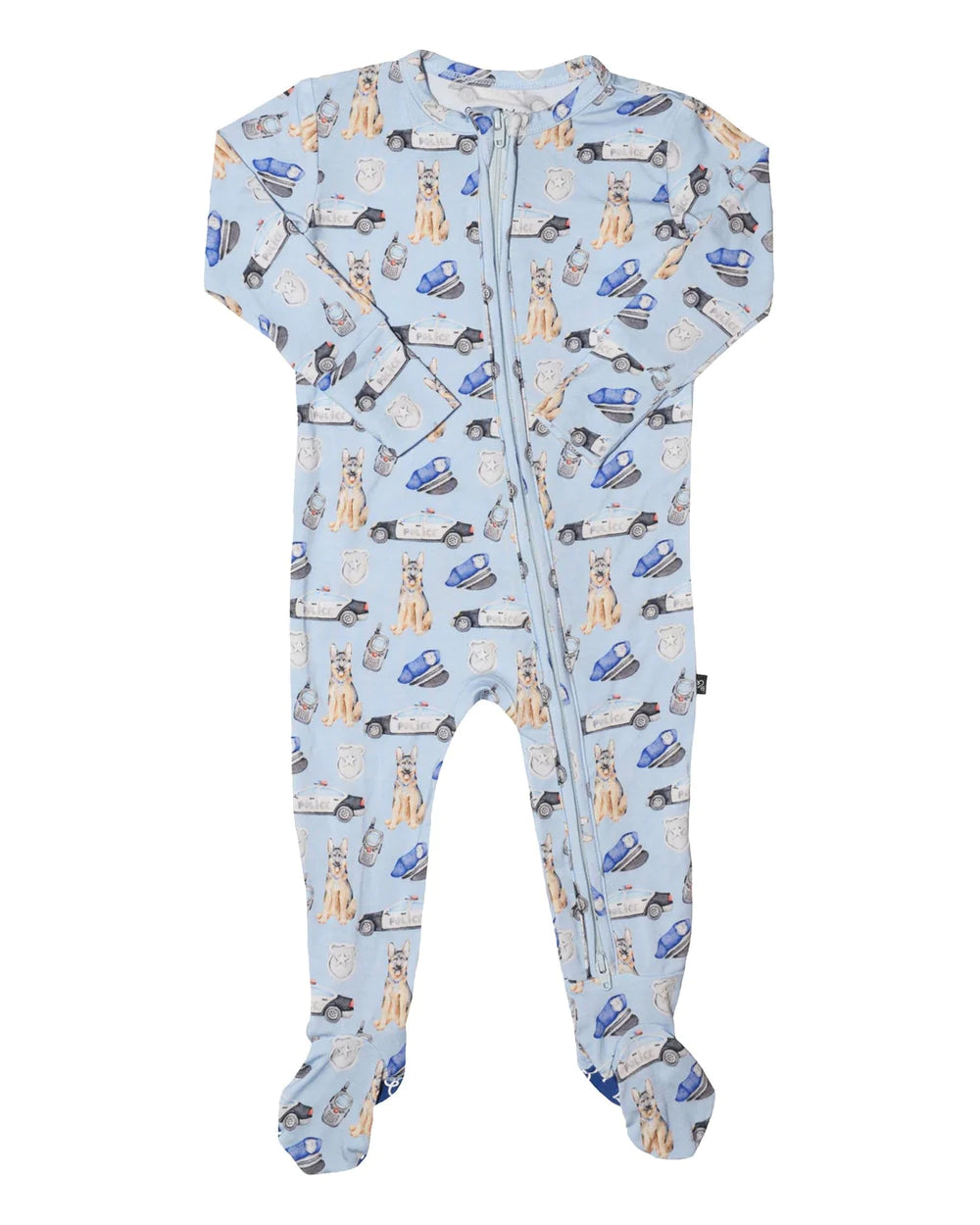 Lev Baby Zippered Footie / Officer