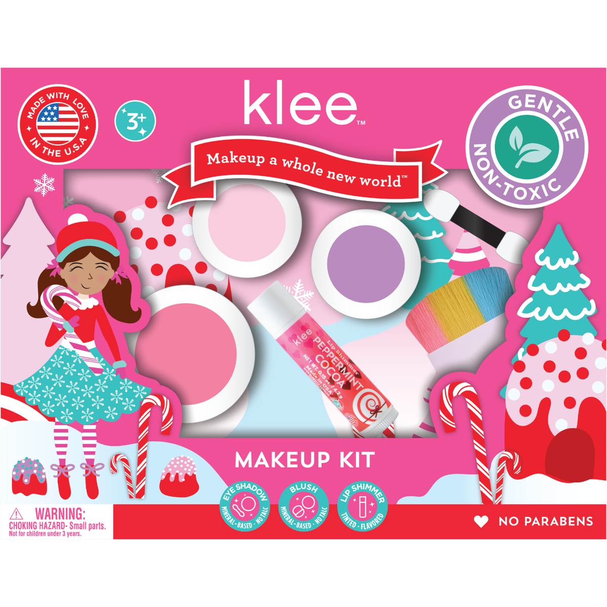 Klee Sparkly Reindeer Holiday Makeup Kit