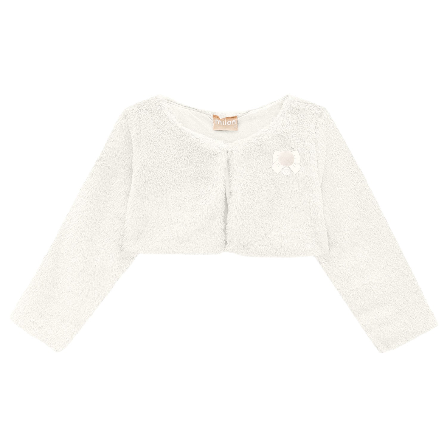 Off White Cropped Bolero Cardigan