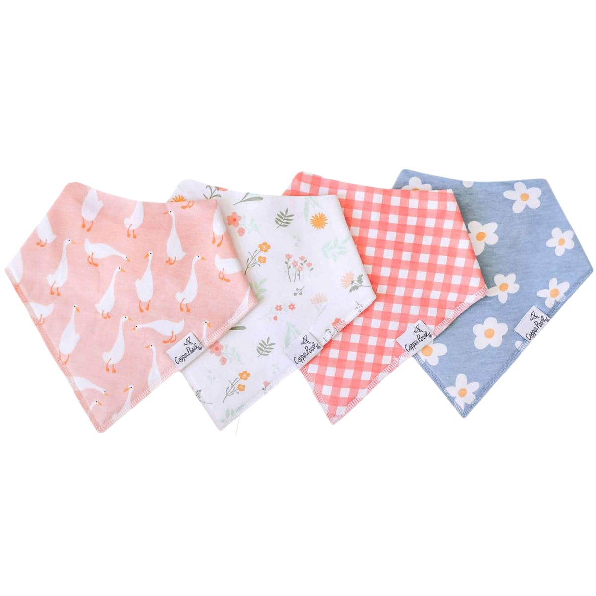 Copper Pearl Bandana Bib 4-Pack / Goosie