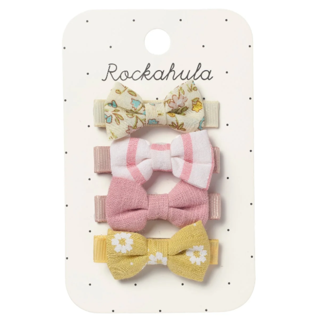 Rockahula Kids Petal Mini Bow Clips - Set of 4