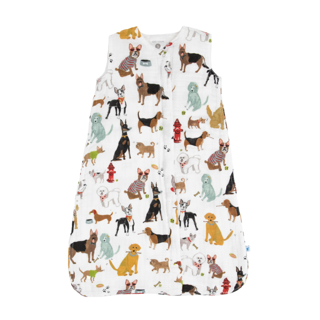 Little Unicorn Cotton Muslin 1.1 TOG Sleep Bag / Woof