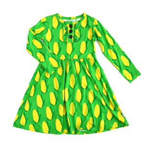 Bamboo Ruffle Tutu Corn Dress