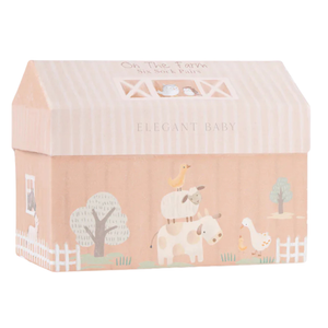 Elegant Baby On the Farm Socks 6 Pack / 0-12 Months
