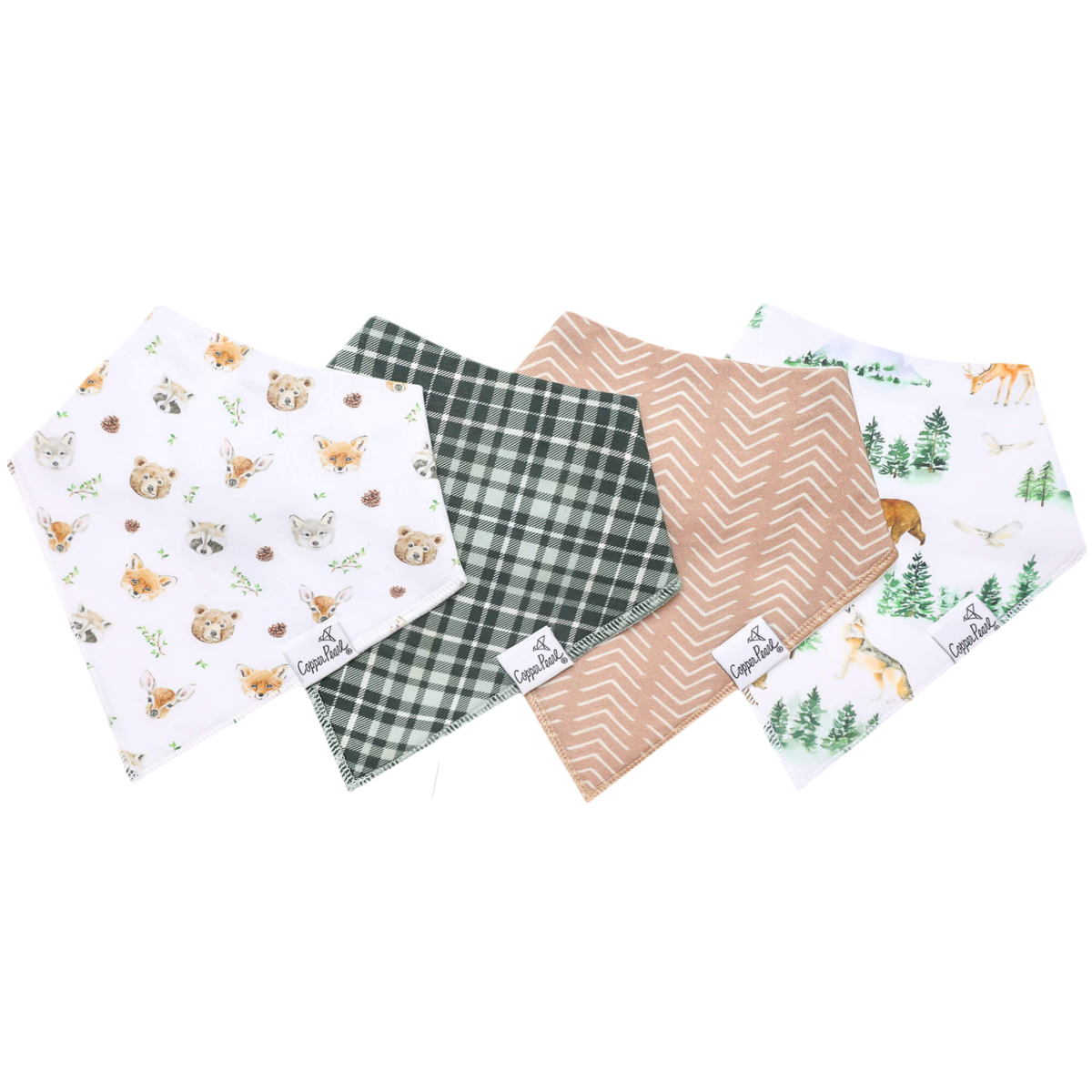 Copper Pearl Bandana Bib 4-Pack / Wilder