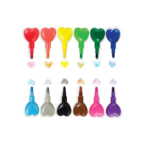 Ooly Heart to Heart Stacking Crayon