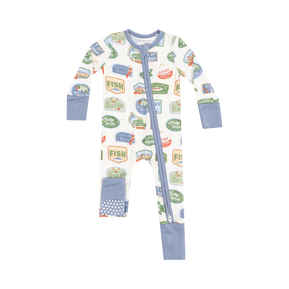 Bait Shop Signage 2 Way Zipper Convertible Romper