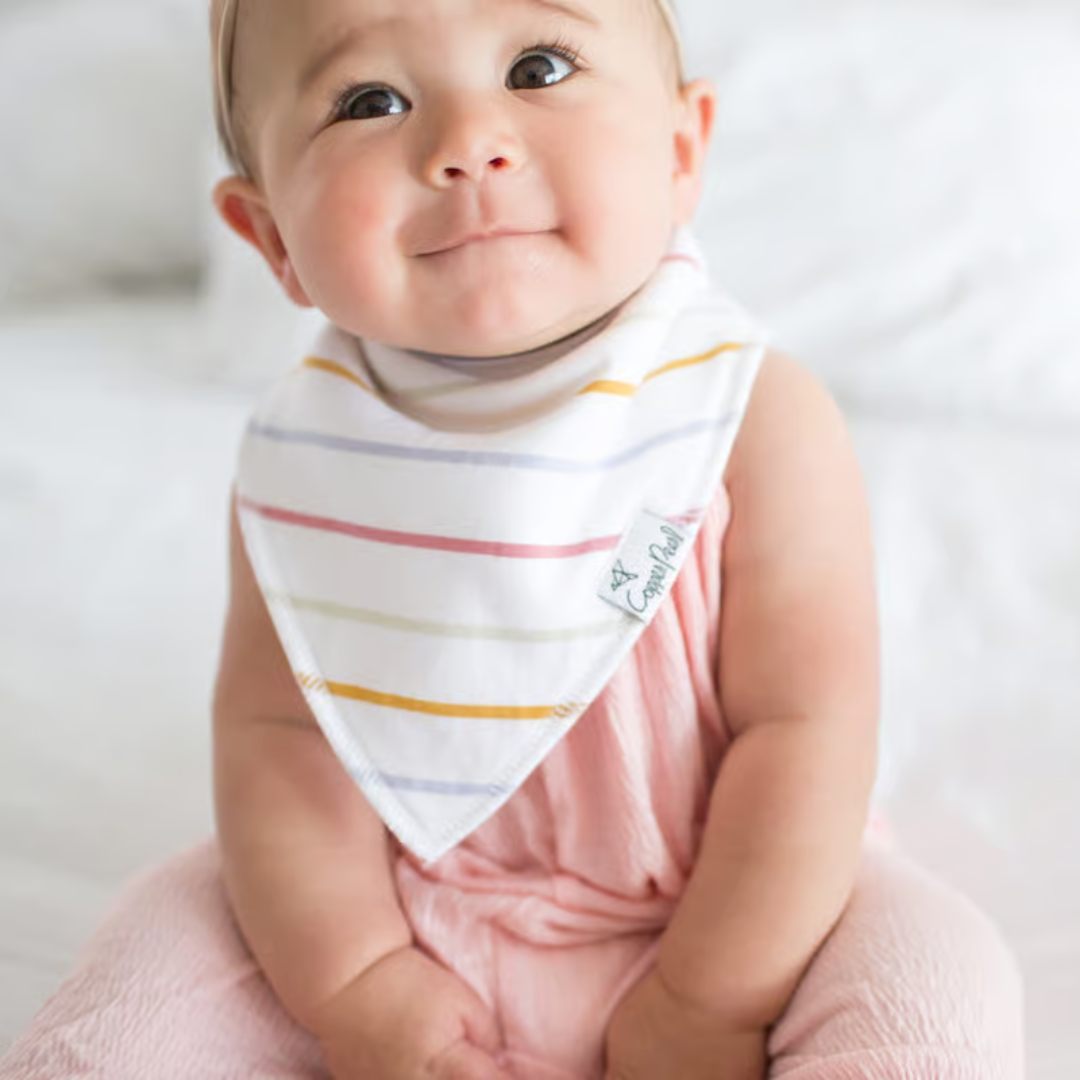 Copper Pearl Bandana Bibs / Olive