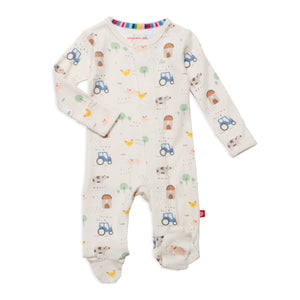 Magnetic Me Organic Cotton Magnetic Footie / Pasture Bedtime