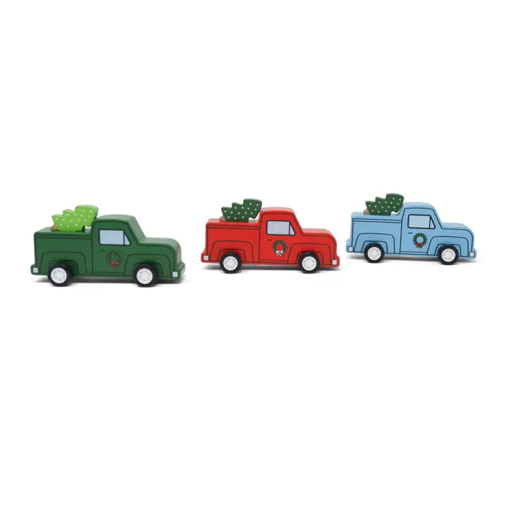 Pull Back Retro Truck & Christmas Tree - Assorted