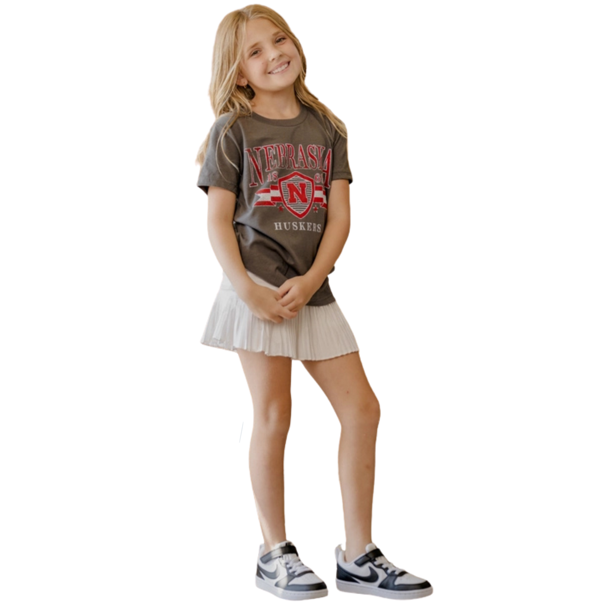 Nebraska Huskers Pep Rally Charcoal Tee