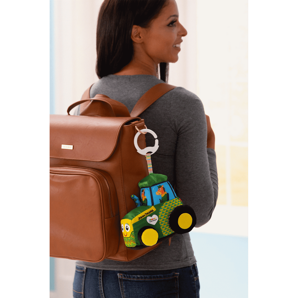 John Deere Clip & Go Tractor Baby Toy