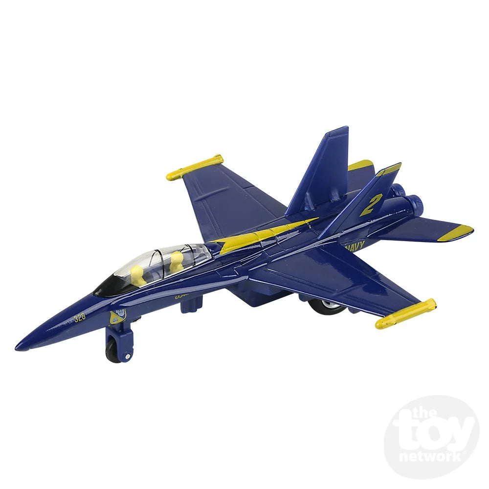 Die-Cast Pull Back F-18 Blue Angel
