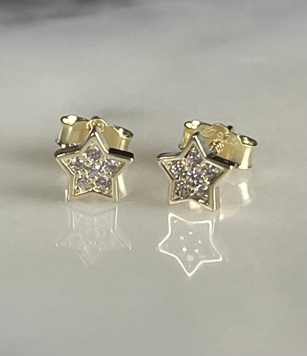 Pave Star Earrings