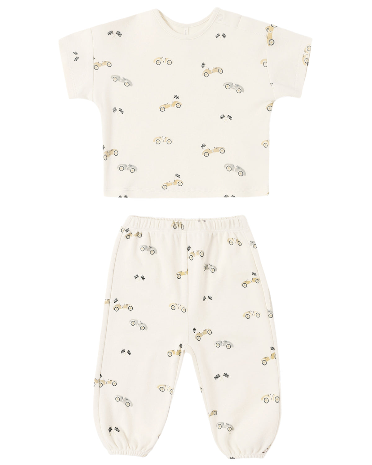 Quincy Mae Jersey Tee + Pant Set / Race Car