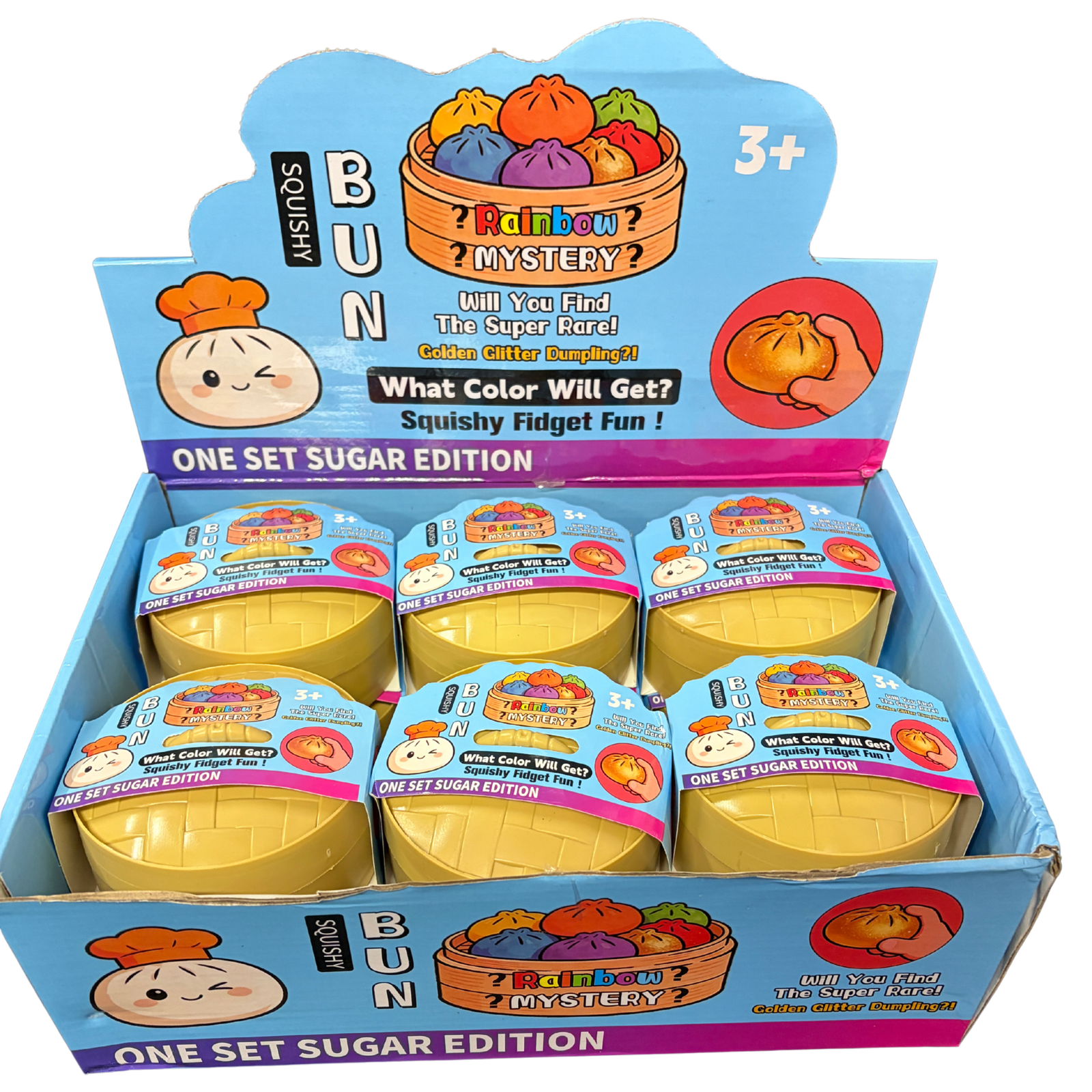 Jeannie's Rainbow Mystery Squishy Dumpling - Sugar Edition