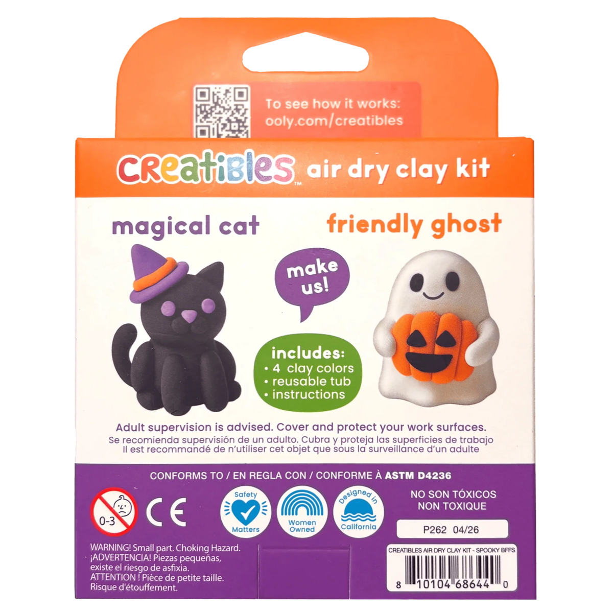 Ooly Creatibles: Air Dry Clay Kit / Spooky BFFs