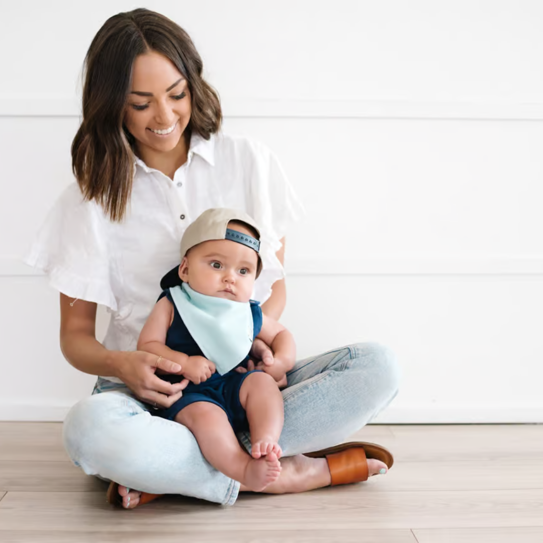 Copper Pearl Bandana Bibs / Stone