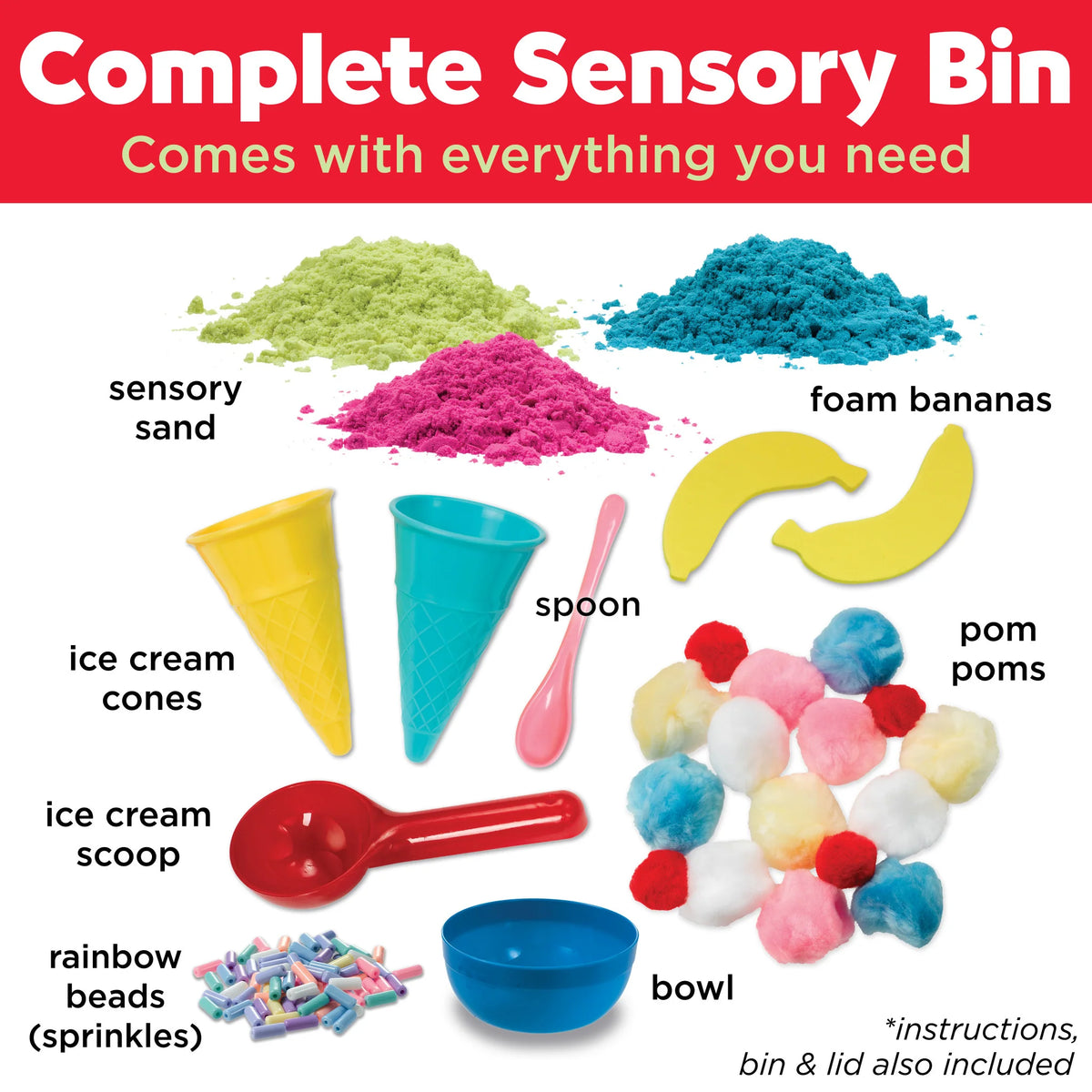 Ice Cream Shop Sensory Bin