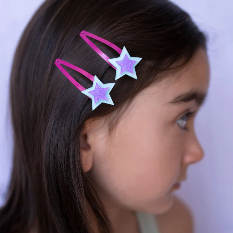 Calico Sun Alexa Star Hair Clip Set