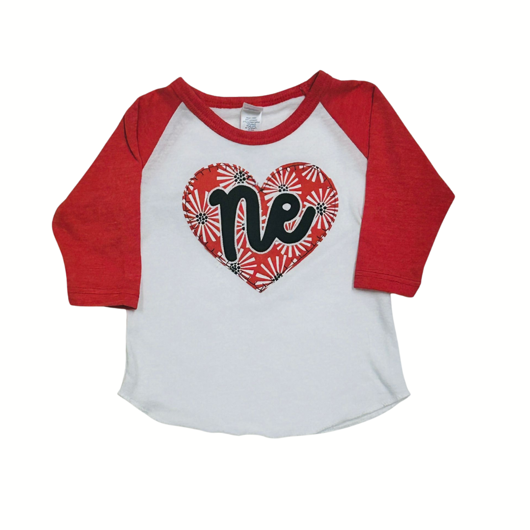 Flower Heart Raglan