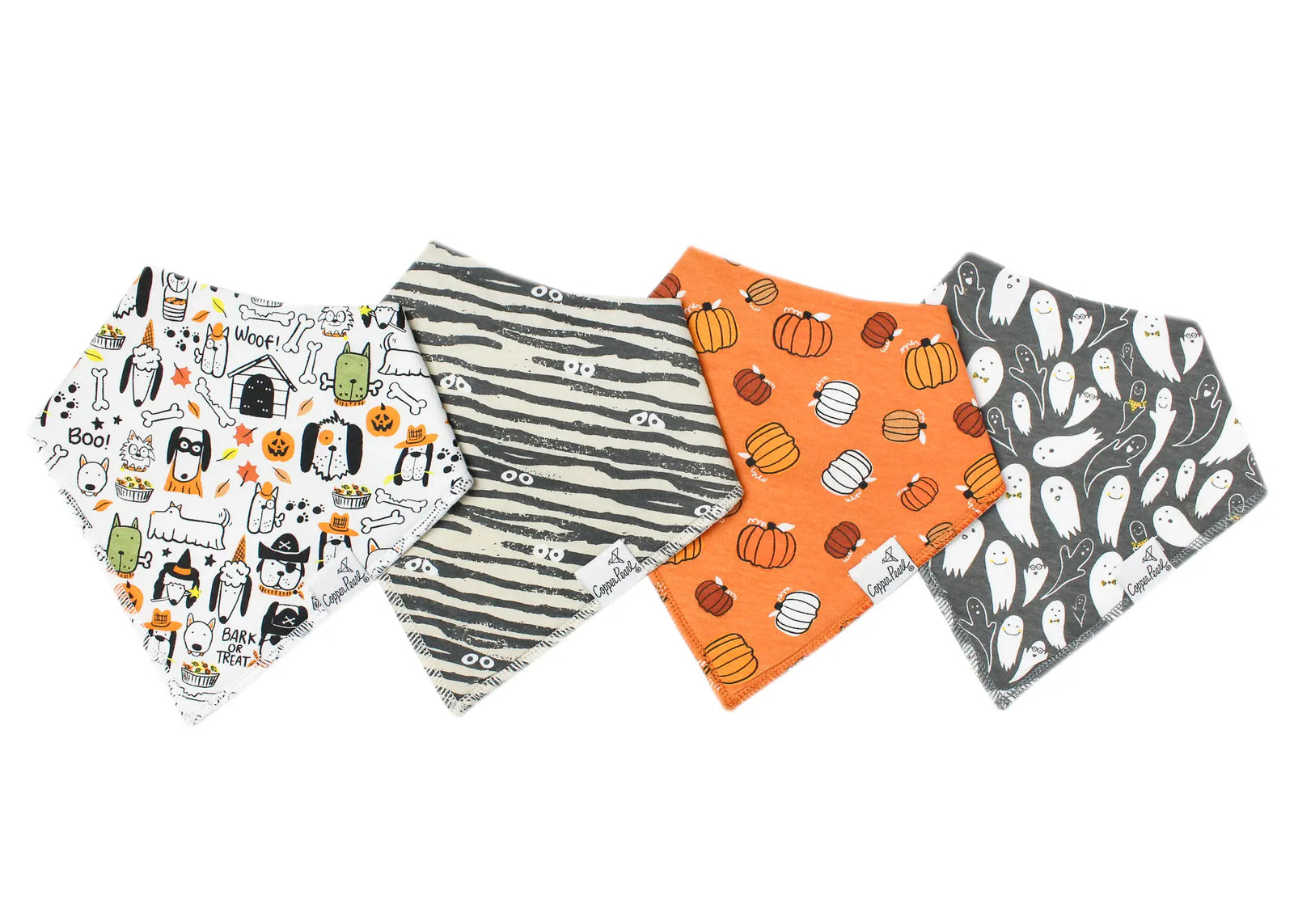 Copper Pearl Bandana Bibs / Bones