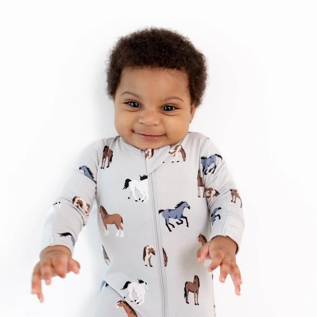 Kyte Baby Zippered Footie / Horse