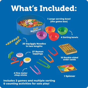 Noodle Knockout Fine Motor Game