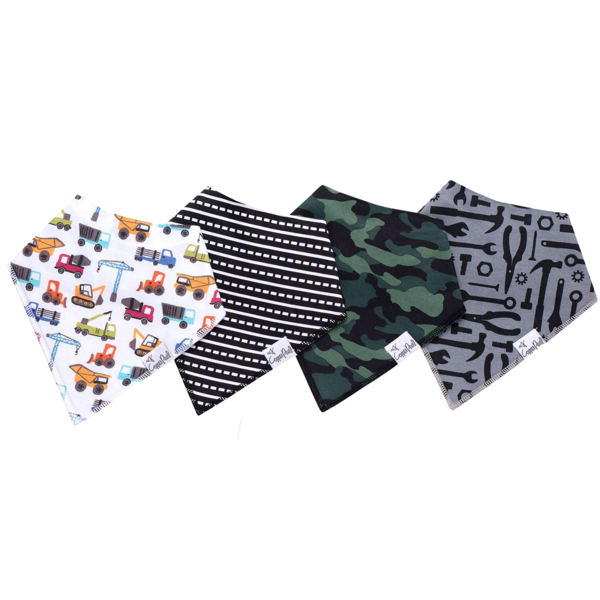 Copper Pearl Bandana Bib 4-Pack / Diesel