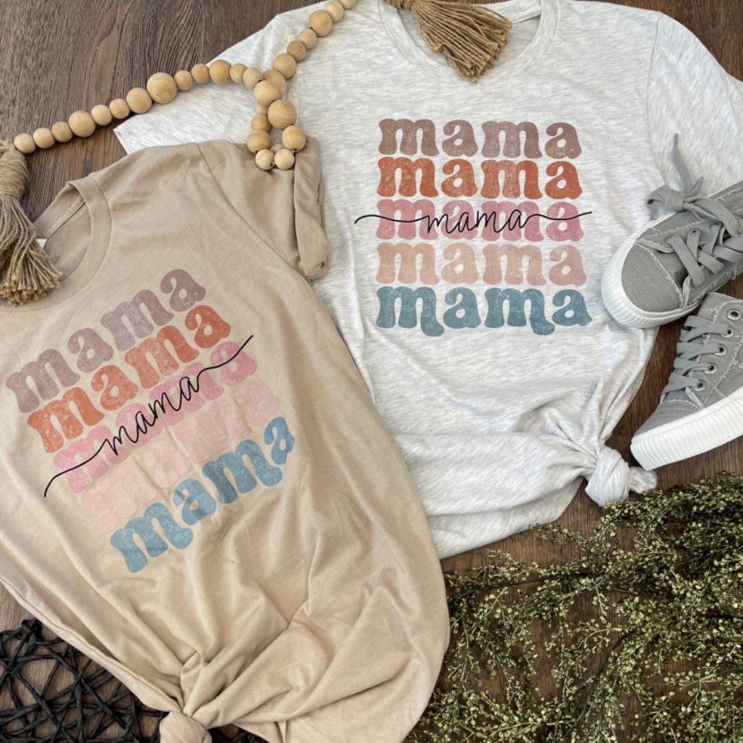 Boho Mama Tee / Tan