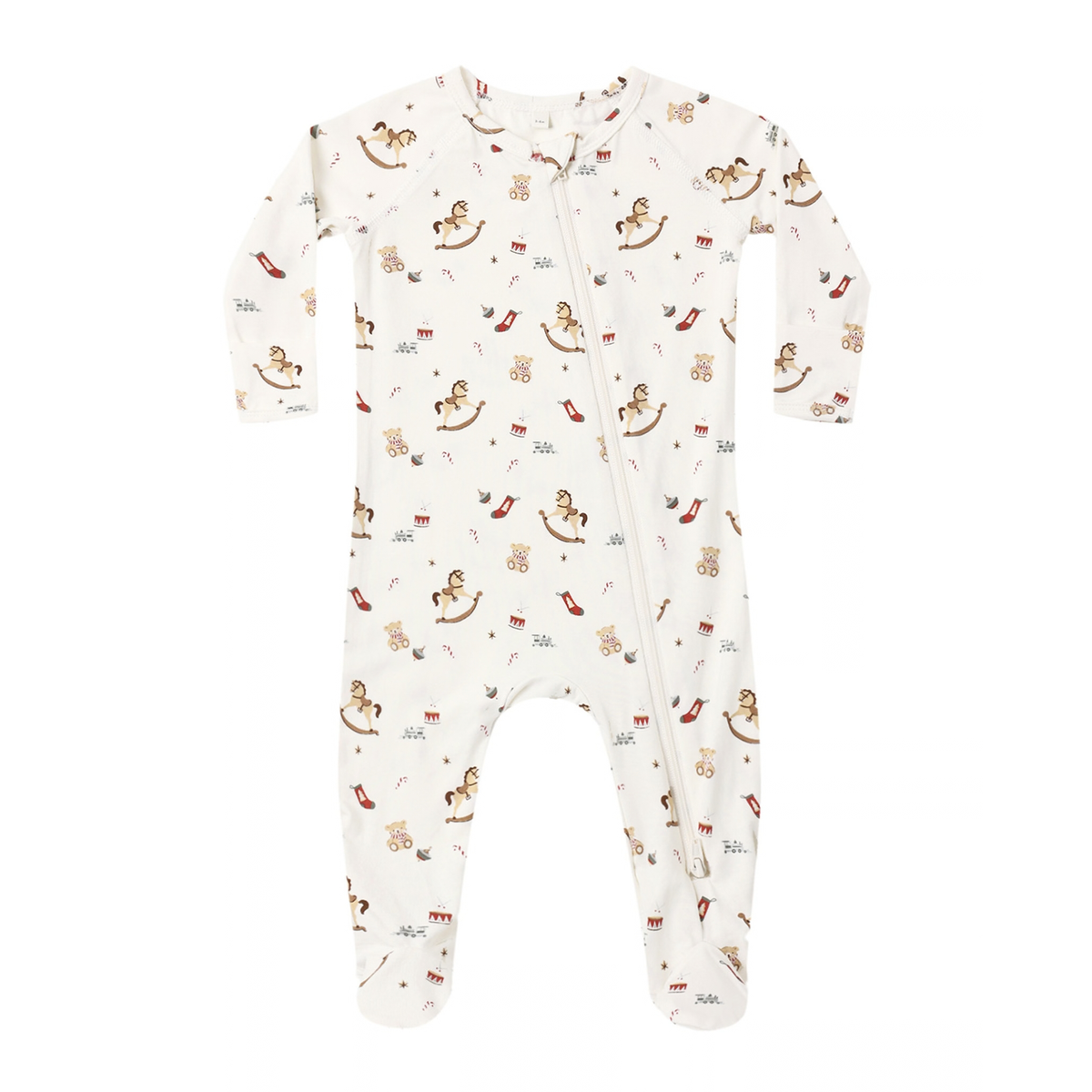 Quincy Mae Bamboo Zip Footie / Toy Chest
