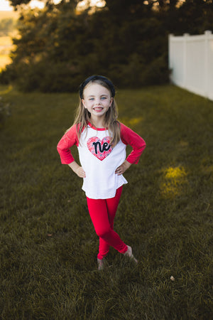 Flower Heart Raglan