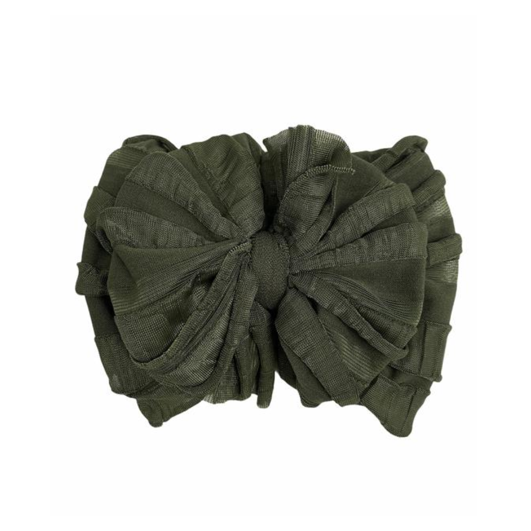 Ruffle Headband - Cedar Green