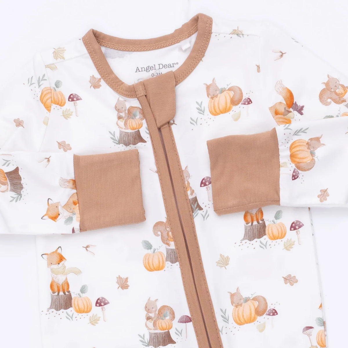 Angel Dear Woodland Animals with Pumpkins Convertible Romper