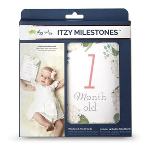 Itzy Ritzy Moments Double-Sided Milestone Cards / Floral