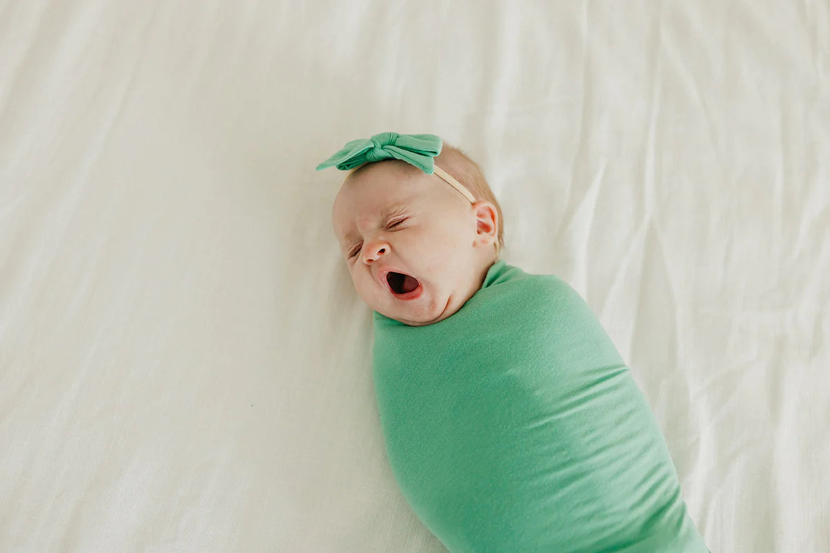 Copper Pearl Knit Swaddle Blanket / Leif