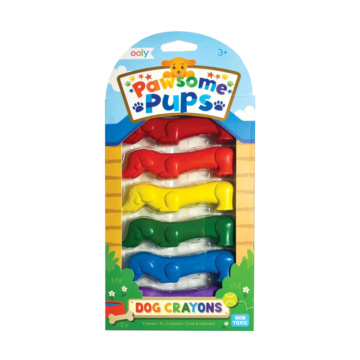 Pawsome Pups Dog Crayon - Set of 6