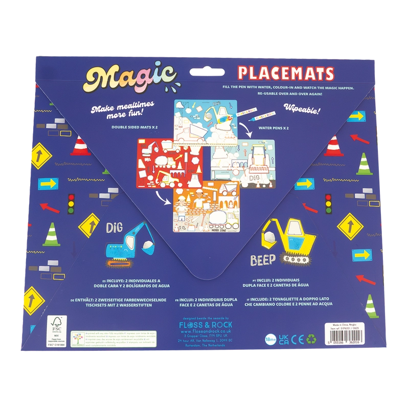 Magic Water Placemats / Construction